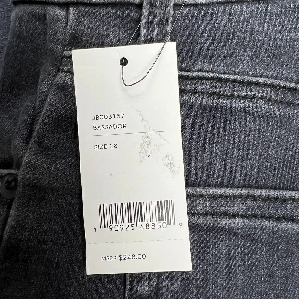 J Brand Mick Bassador Women Grey Charcoal Slim Skinny Stretch Denim Jeans US 28